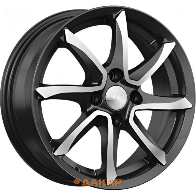 диски Скад Осака 6x15 4*100 ET48 DIA54.1 Алмаз матовый Литой