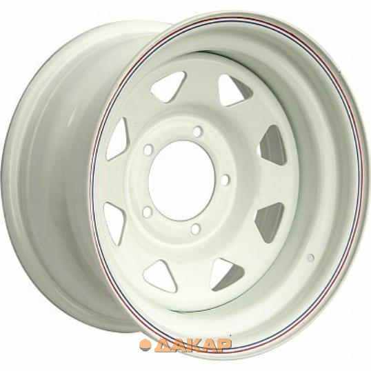 диски Off Road Wheels УАЗ 8x16 5*139.7 ET15 DIA110.1 White Штампованный