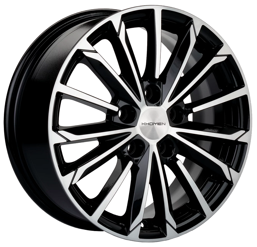 диски Диск литой Khomen Wheels KHW-1611 (Evolute i-PRO) Black-FP 6.5j-16 5x108 ET43 DIA65.1