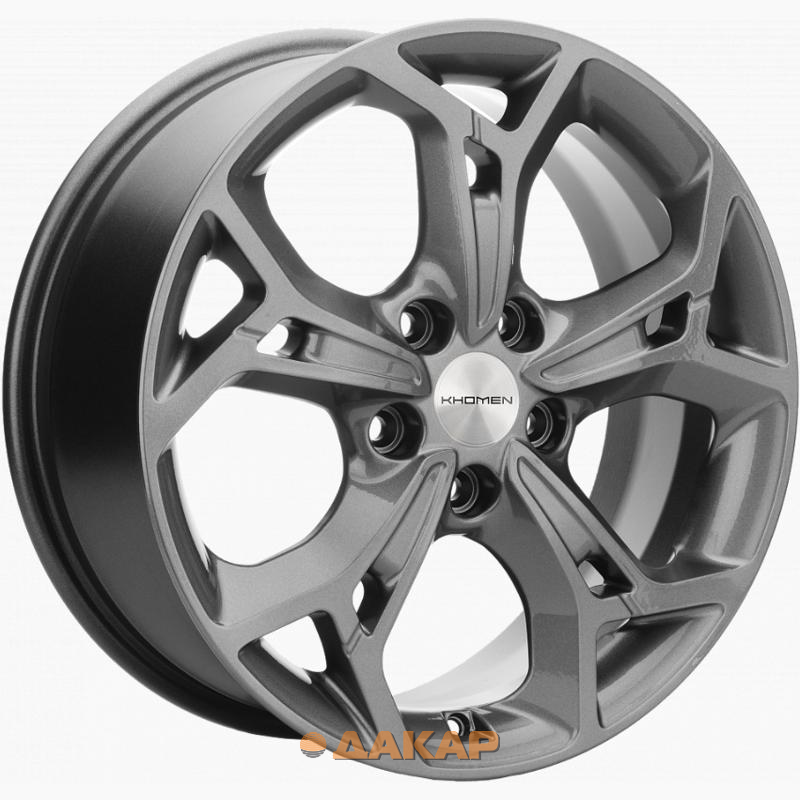 диски Khomen KHW 1702 7x17 5*114.3 ET40 DIA66.1 Gray Литой