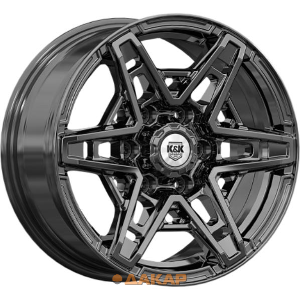 диски K&K Блэкберн 8x17 6*139.7 ET30 DIA106.1 Черный Литой
