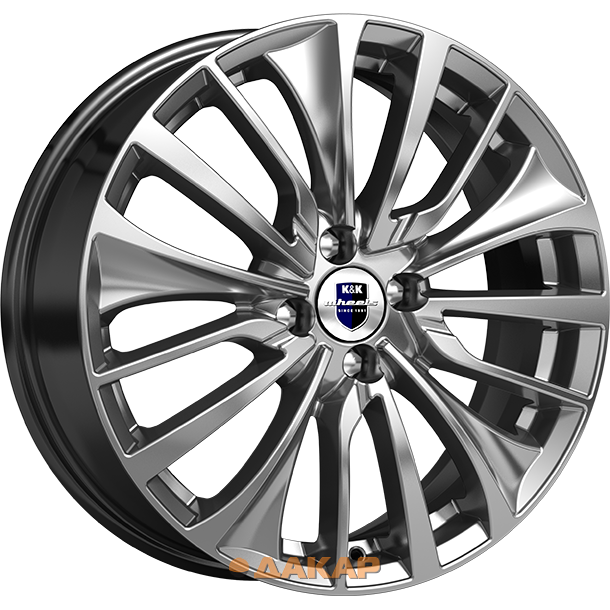 диски K&K Flanker 6.5x17 5*114.3 ET50 DIA67.1 Дарк платинум Литой