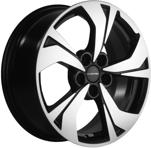 диски Khomen KHW 1724 7x17 5*114.3 ET40 DIA57.1 Black-FP Литой