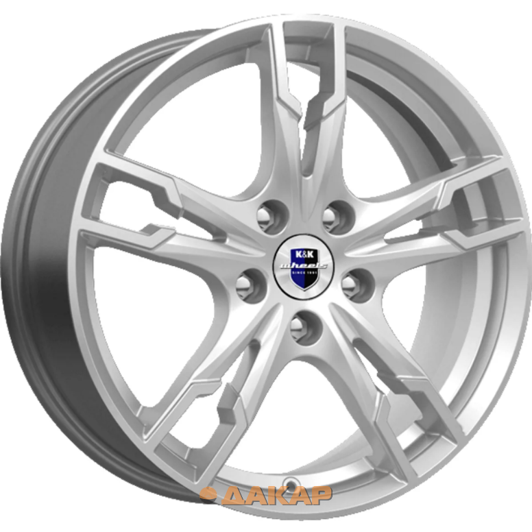 диски K&K Солар 7x17 4*100 ET41 DIA60.1 Сильвер Литой
