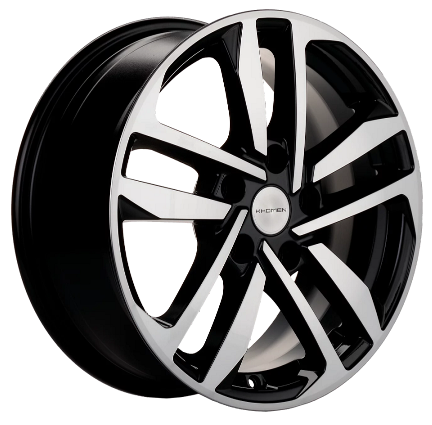 диски Диск литой Khomen Wheels KHW-1612 (Mazda3/ix35) Black-FP 6.5j-16 5*114.3 et45 dia67.1