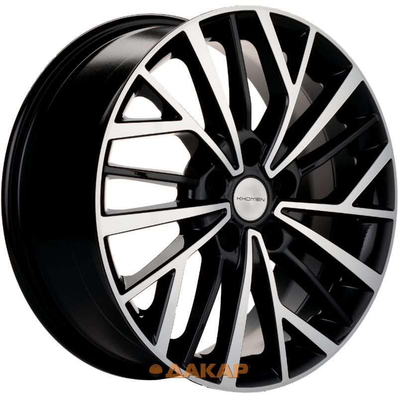 диски Khomen KHW 1717 7x17 5*114.3 ET49 DIA67.1 Black-FP Литой