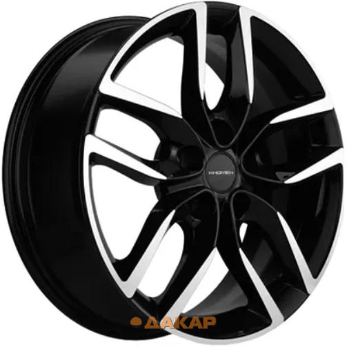 диски Khomen KHW 1708 6.5x17 5*114.3 ET40 DIA67.1 Black-FP Литой