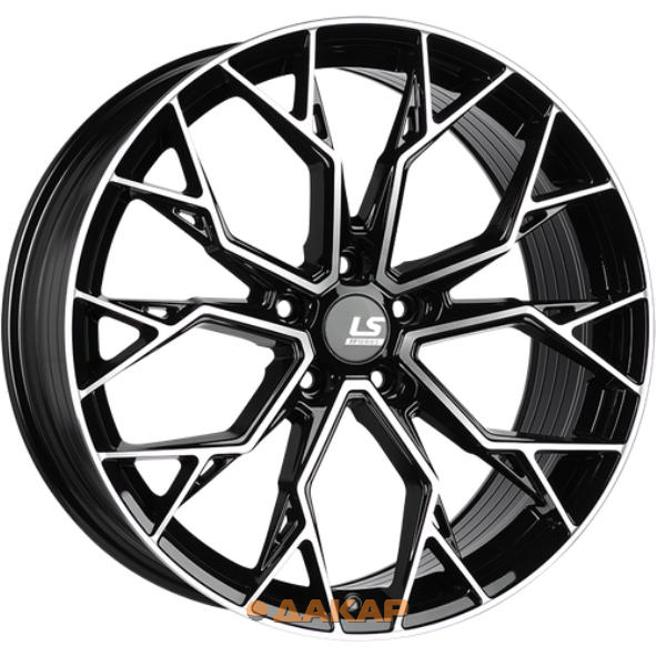 диски LS FlowForming RC61 9x21 5*114.3 ET43 DIA67.1 BKF Литой