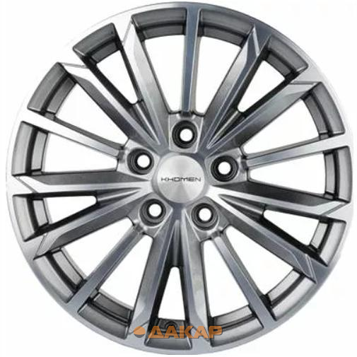 диски Khomen KHW 1611 6.5x16 5*112 ET39.5 DIA66.6 G-Silver-FP Литой