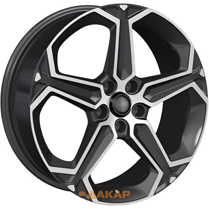 диски Khomen KHW 1909 7.5x19 5*114.3 ET40 DIA60.1 Black-FP Литой