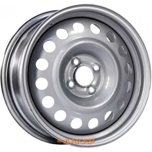 диски Trebl 6515 5.5x14 4*100 ET39 DIA56.6 Silver Штампованный