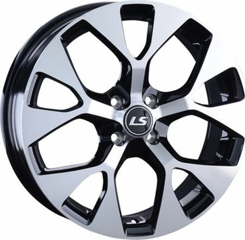 диски LS 1007 6.5x17 4*100 ET40 DIA60.1 BKF Литой