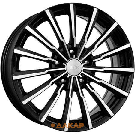диски K&K Акцент 7x17 5*112 ET49 DIA57.1 Алмаз черный Литой