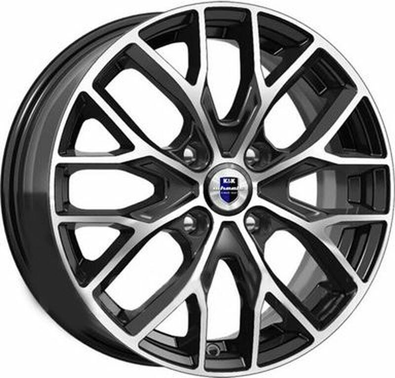 диски Диск 6j-15" 4*100 46 54.1 алмаз черный КиК KC-945 15_Rio FB_FL