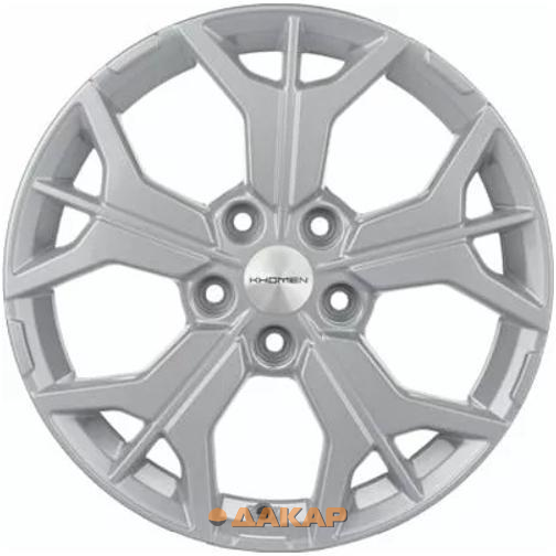 диски Khomen KHW 1715 7x17 5*114.3 ET43.5 DIA67.1 F-Silver Литой