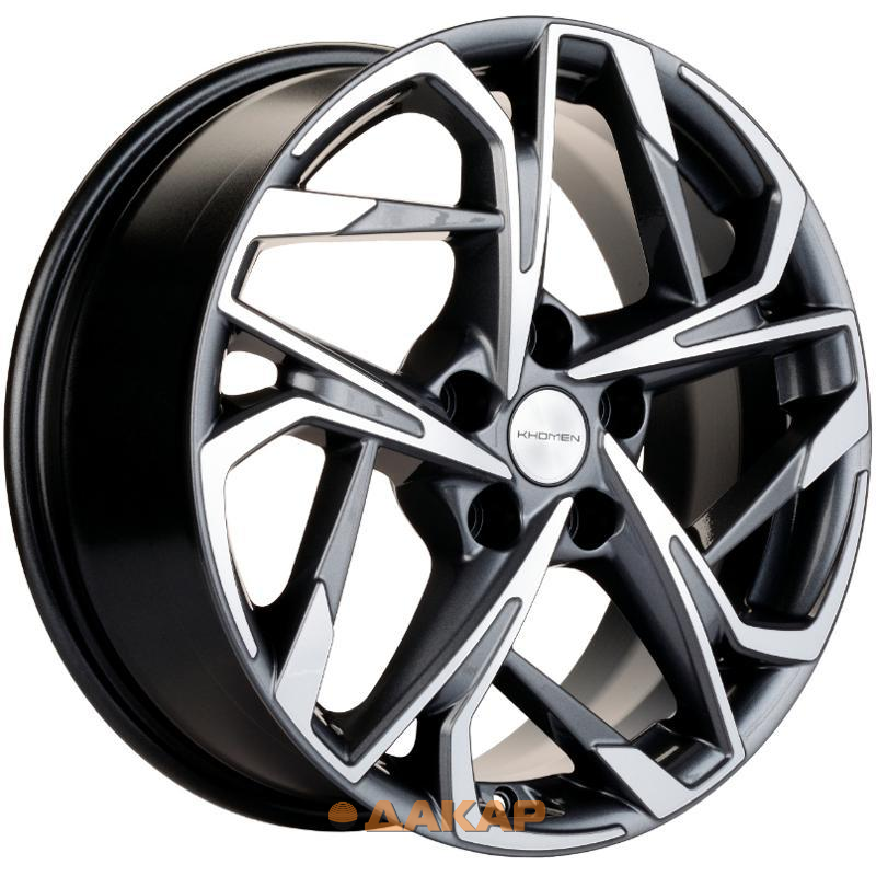 диски Khomen KHW 1716 7x17 5*112 ET45 DIA57.1 Gray-FP Литой