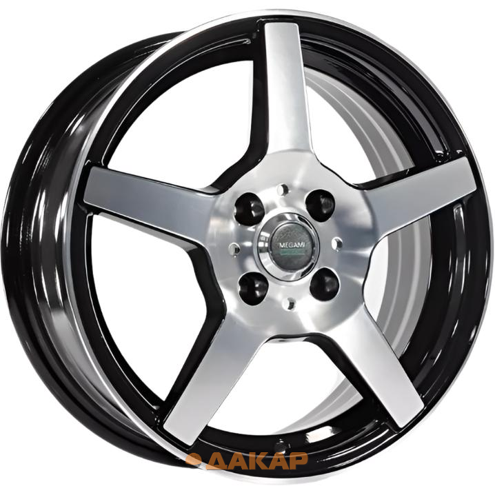 диски Megami AF-07 6x15 4*100 ET46 DIA54.1 BKF Литой