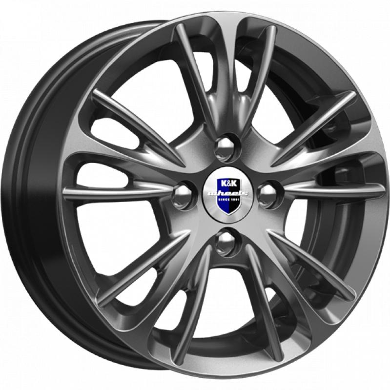 диски K&K Мулен Руж 5.5x14 4*100 ET35 DIA67.1 Дарк платинум Литой