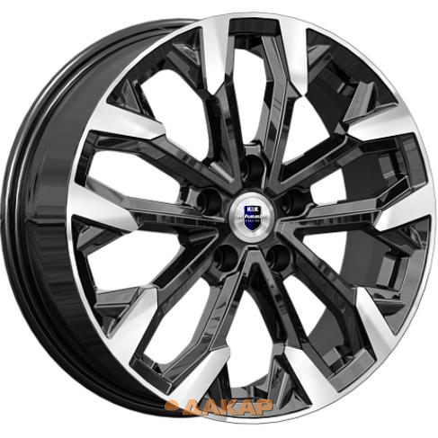 диски K&K Морейн 6.5x17 5*112 ET38 DIA66.6 Алмаз черный Литой