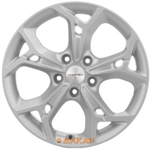диски Khomen KHW 1702 7x17 5*114.3 ET48 DIA67.1 F-Silver Литой