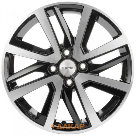 диски Khomen KHW 1609 6x16 4*100 ET37 DIA60.1 Black-FP Литой