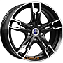 диски K&K Солар 7x17 4*100 ET45 DIA60.1 Алмаз черный Литой