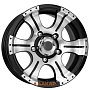 диски K&K Байконур 8x16 6*139.7 ET20 DIA108.6 Алмаз черный Литой