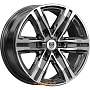 диски K&K R8 7.5x17 6*139.7 ET25 DIA106.1 Алмаз черный Литой