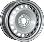 диски Trebl X40915 6x15 4*100 ET40 DIA60.1 Silver Штампованный